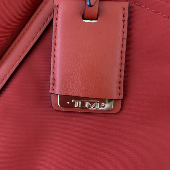 Red Tumi Voyageur Tote - Nylon with Leather Trim - Picture 2 of 12